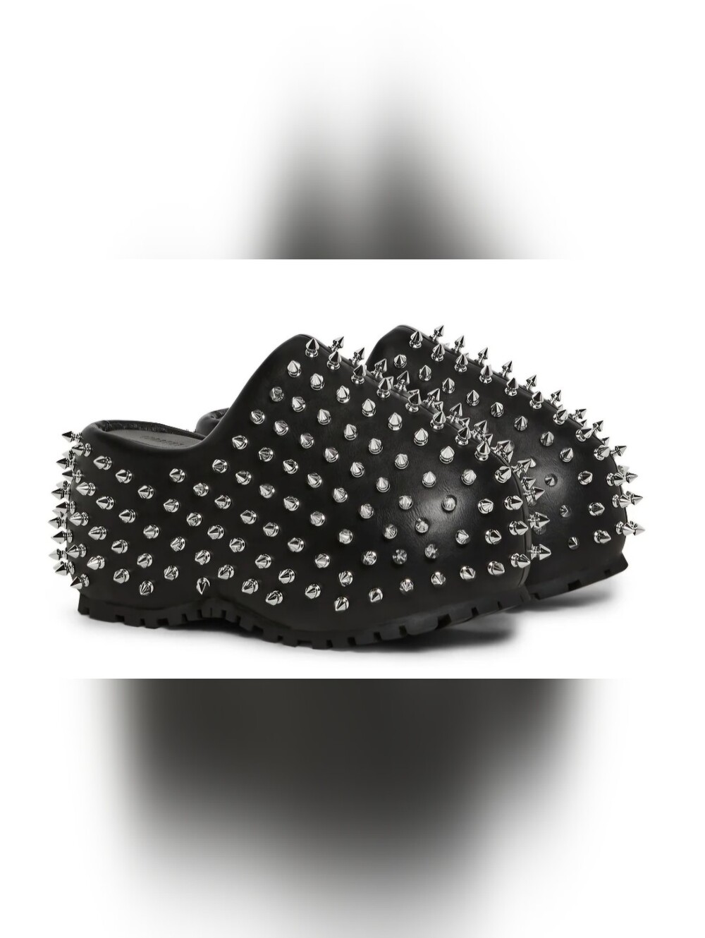 Dolls Kill Black Spike-Studded Mules